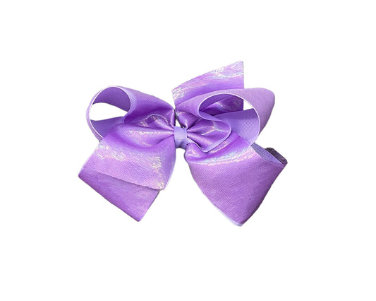 Wee Ones Light Orchid Overlay Grosgrain Bow