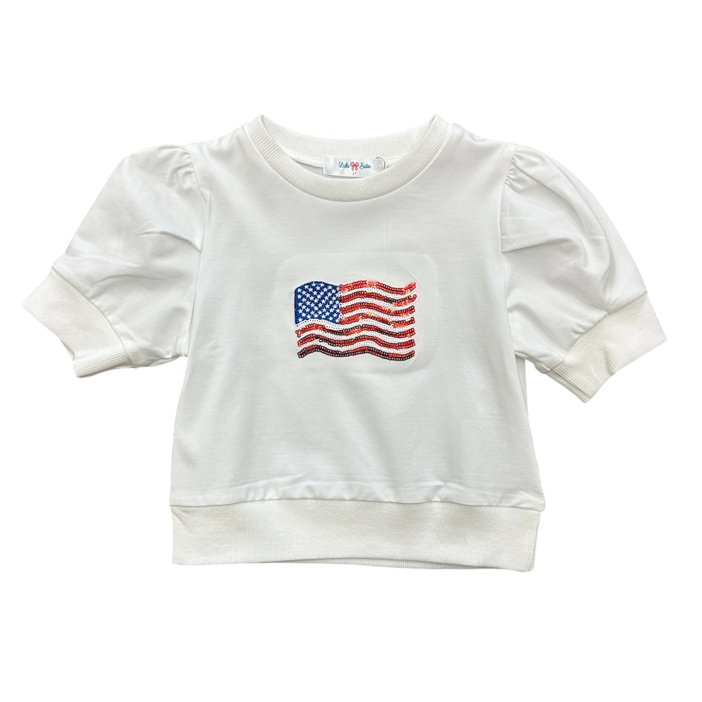 Lulu Bebe Lily Flag Sequin Shirt