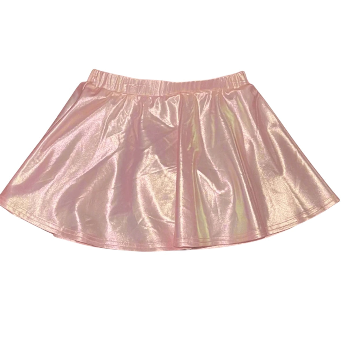 Lulu Bebe Zoe Metallic Pink Skirt