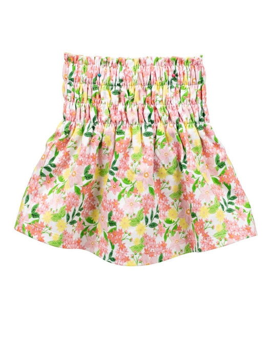 The Proper Peony Daffodil Smocked Waist Skirt