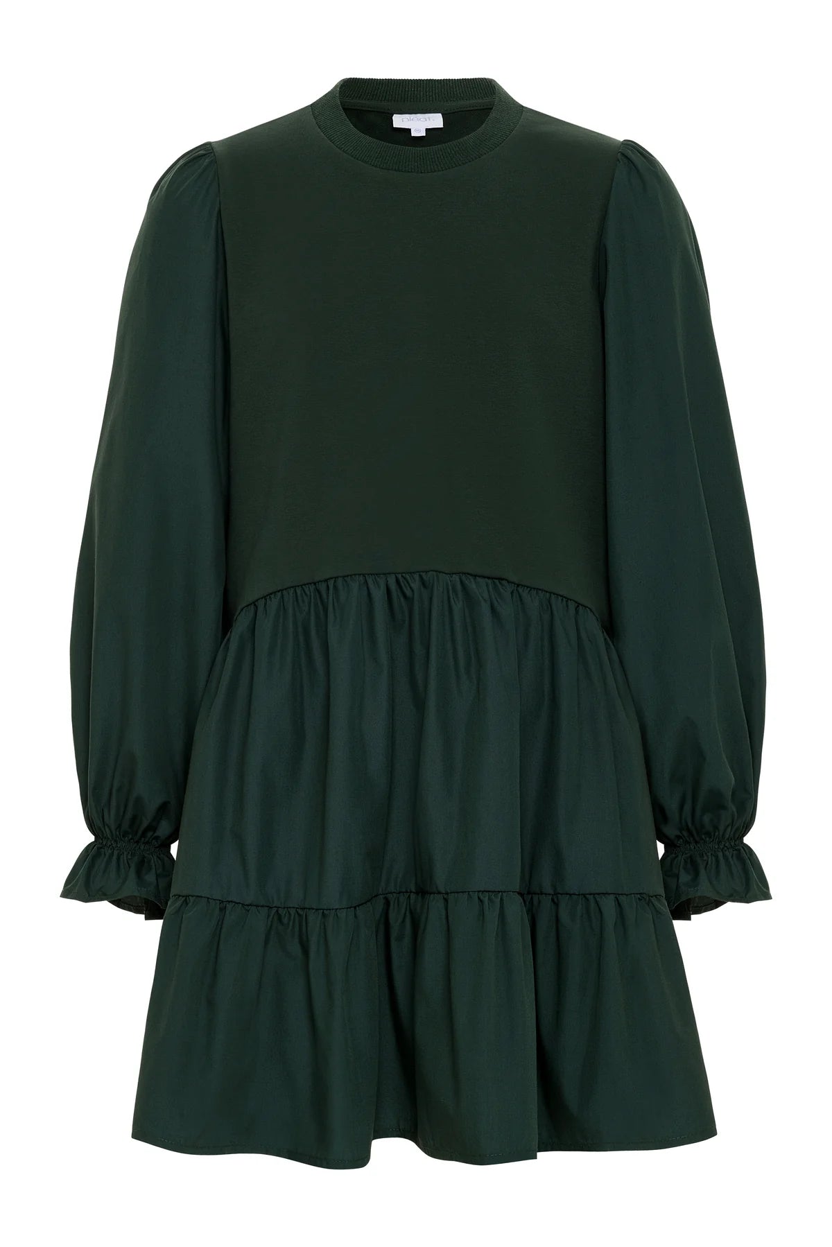 Pleat Cece Hunter Green Dress