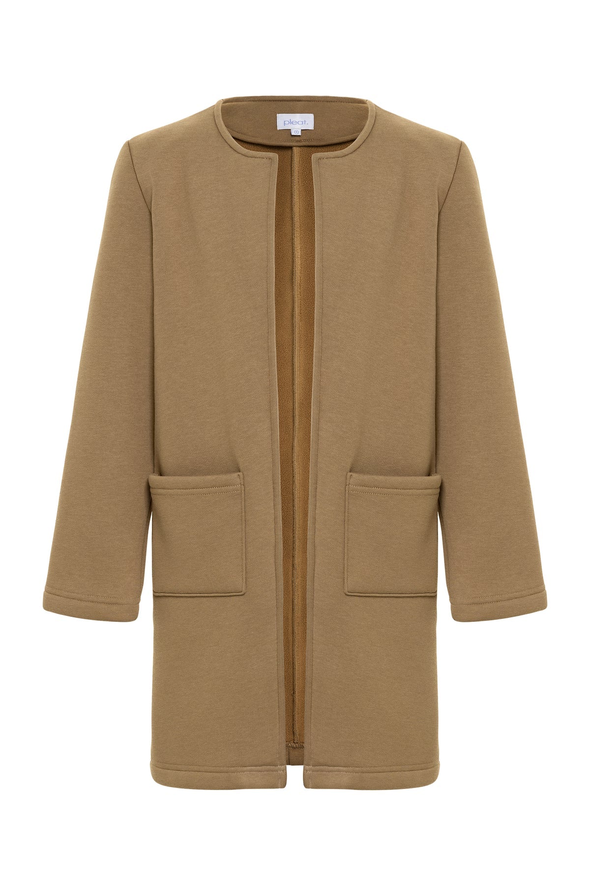 Pleat Hadley Coffee Cardigan