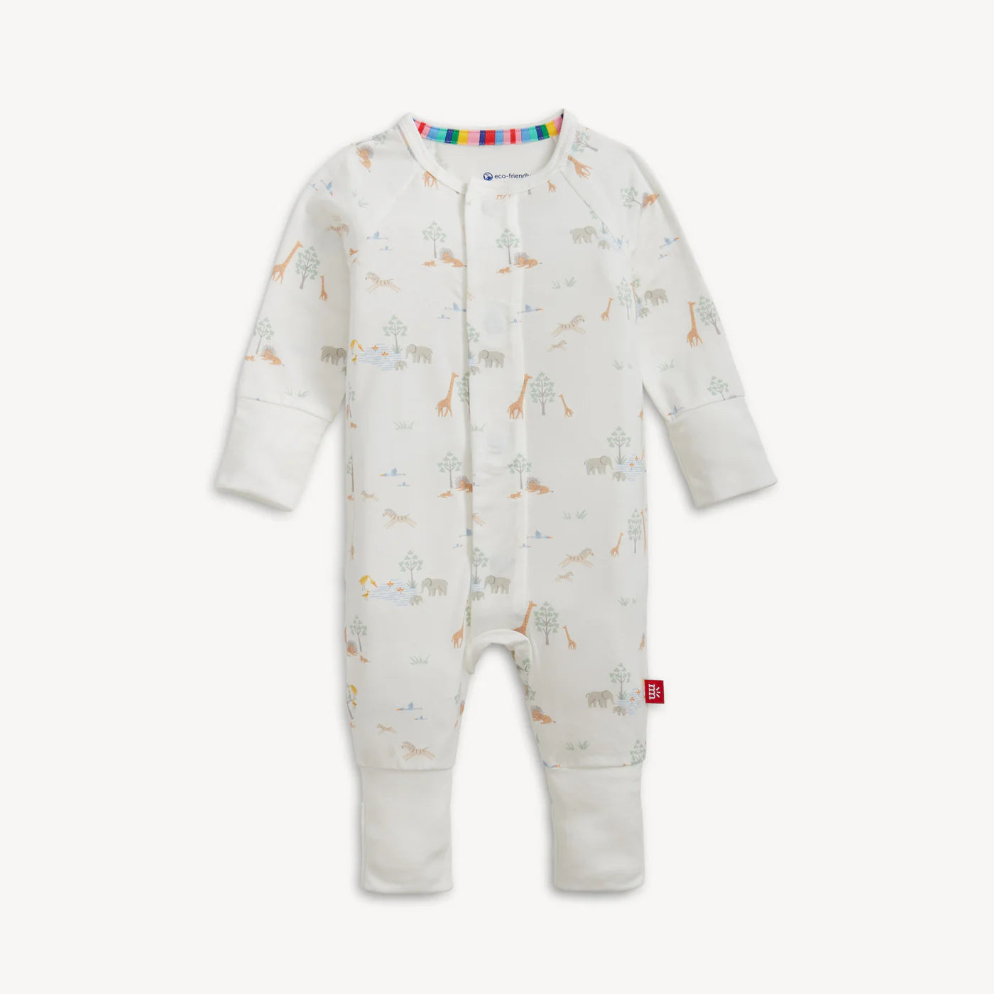 Magnetic Me White Serene Safari Modal Footie