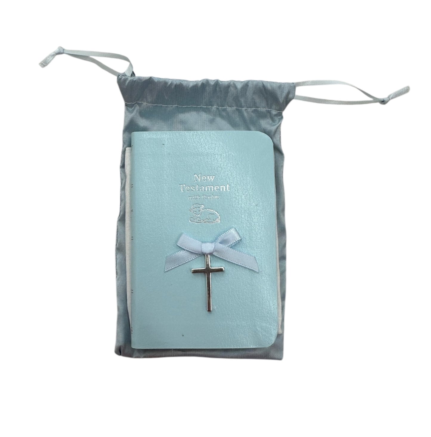 Baby Bible with Silver Cross