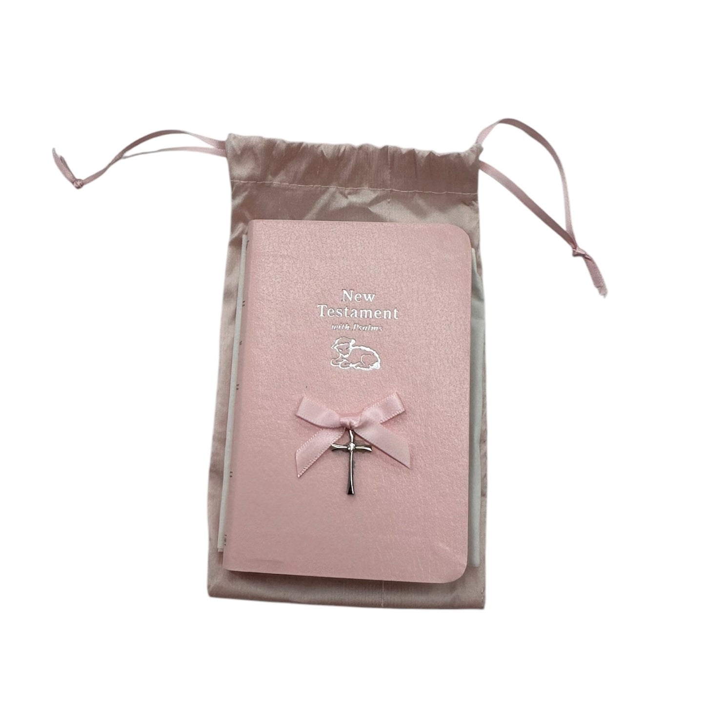 Baby Bible with Silver Cross
