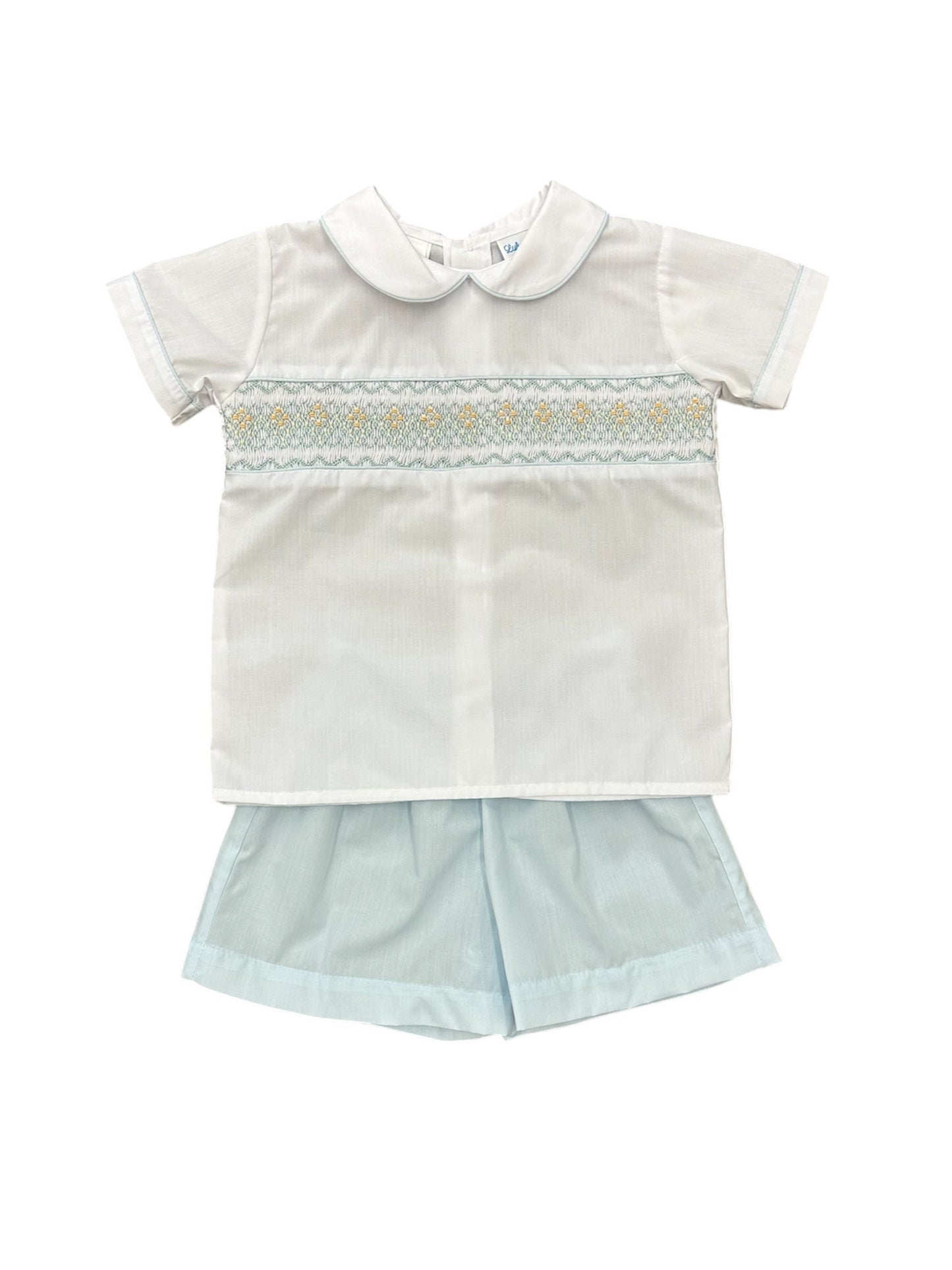 Lulu Bebe Drew Smocked Short Set