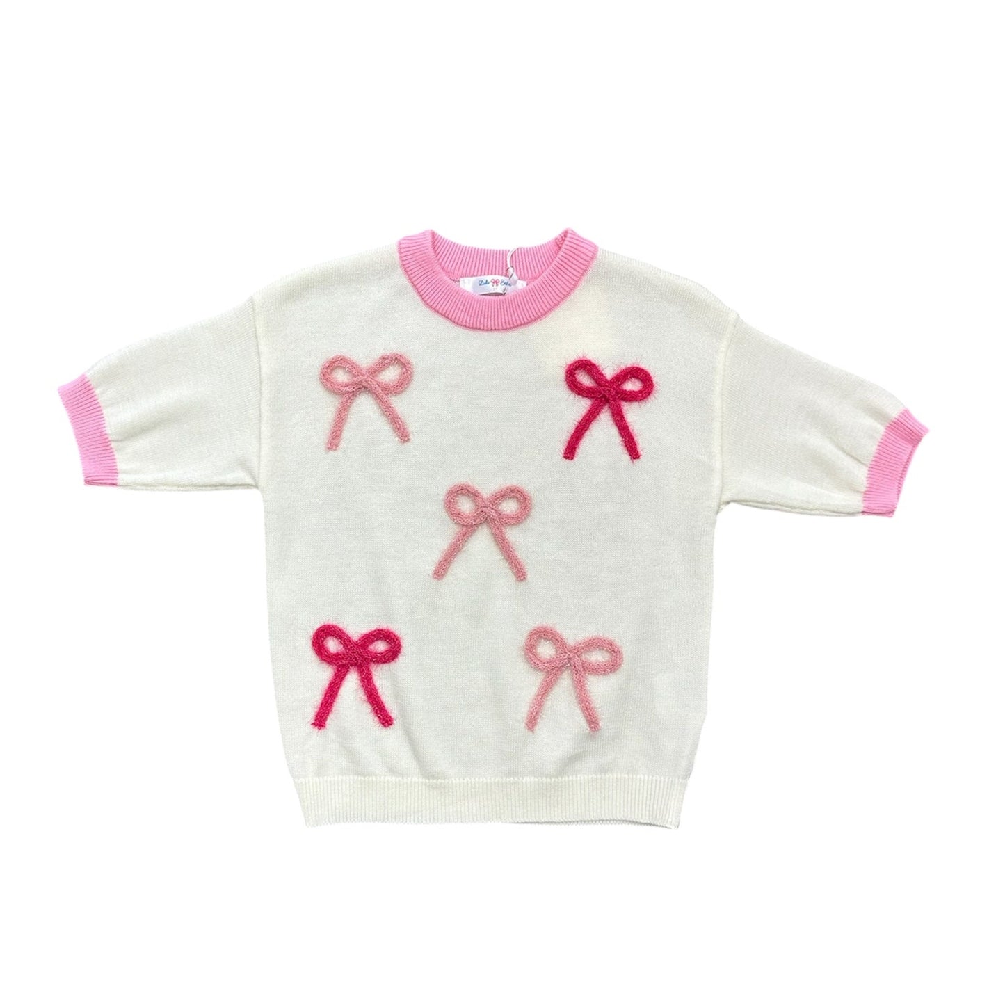 Lulu Bebe Iris Pink Bows Top