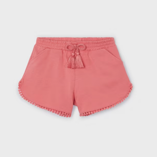 Mayoral Girl Coral Chenille Shorts