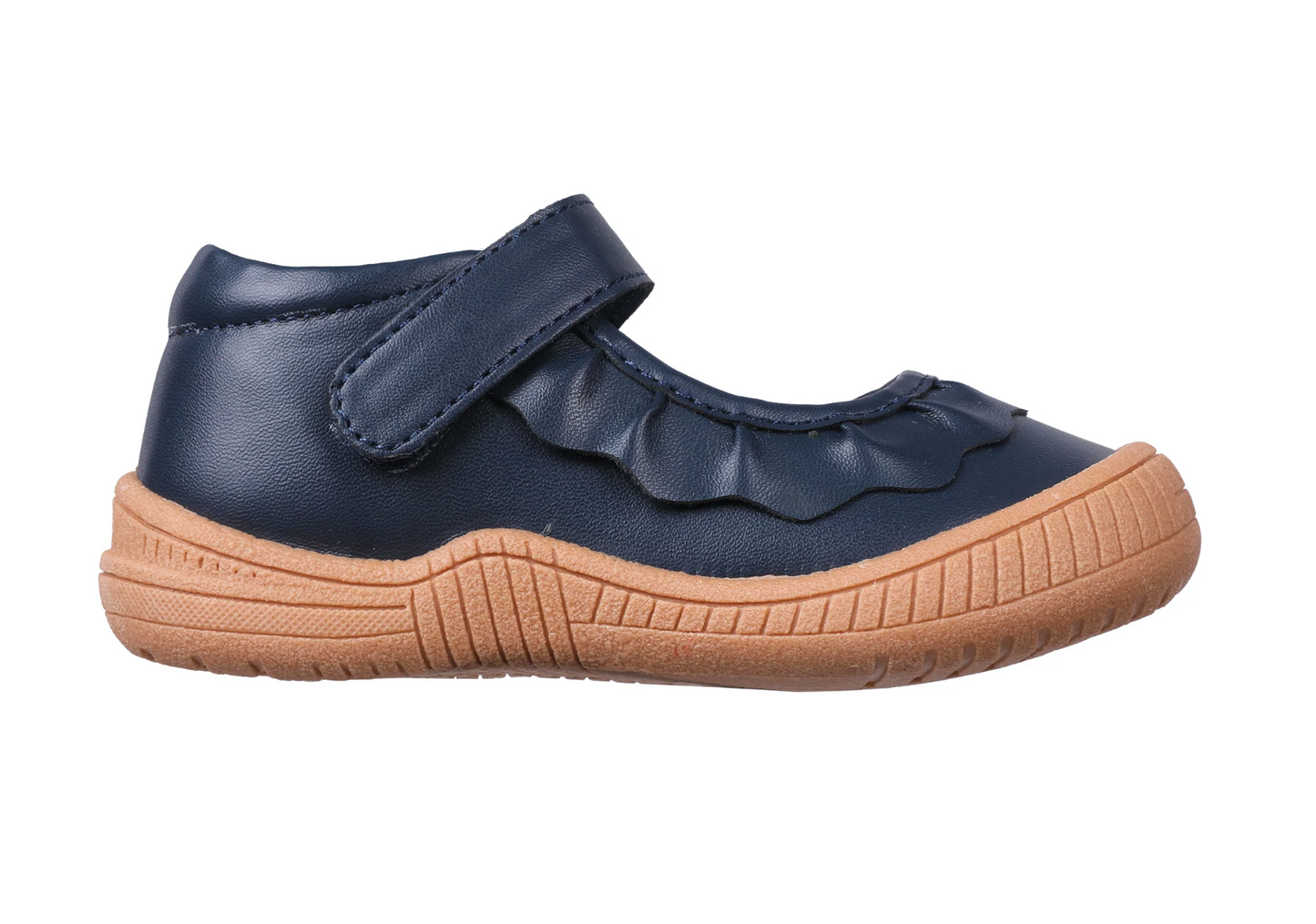Amina Navy Leather Mary Jane Shoe