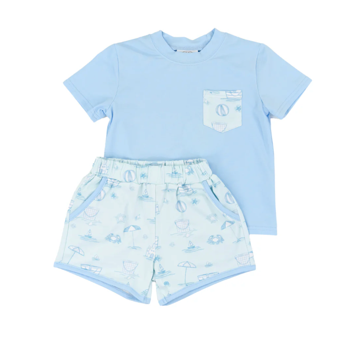 Cypress Row Seacrest Boys Play Pocket Short Set