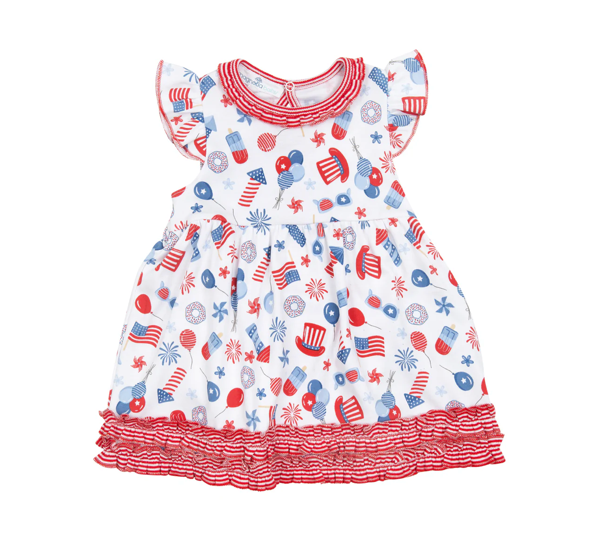 Magnolia Baby Fireworks and Fun Dress
