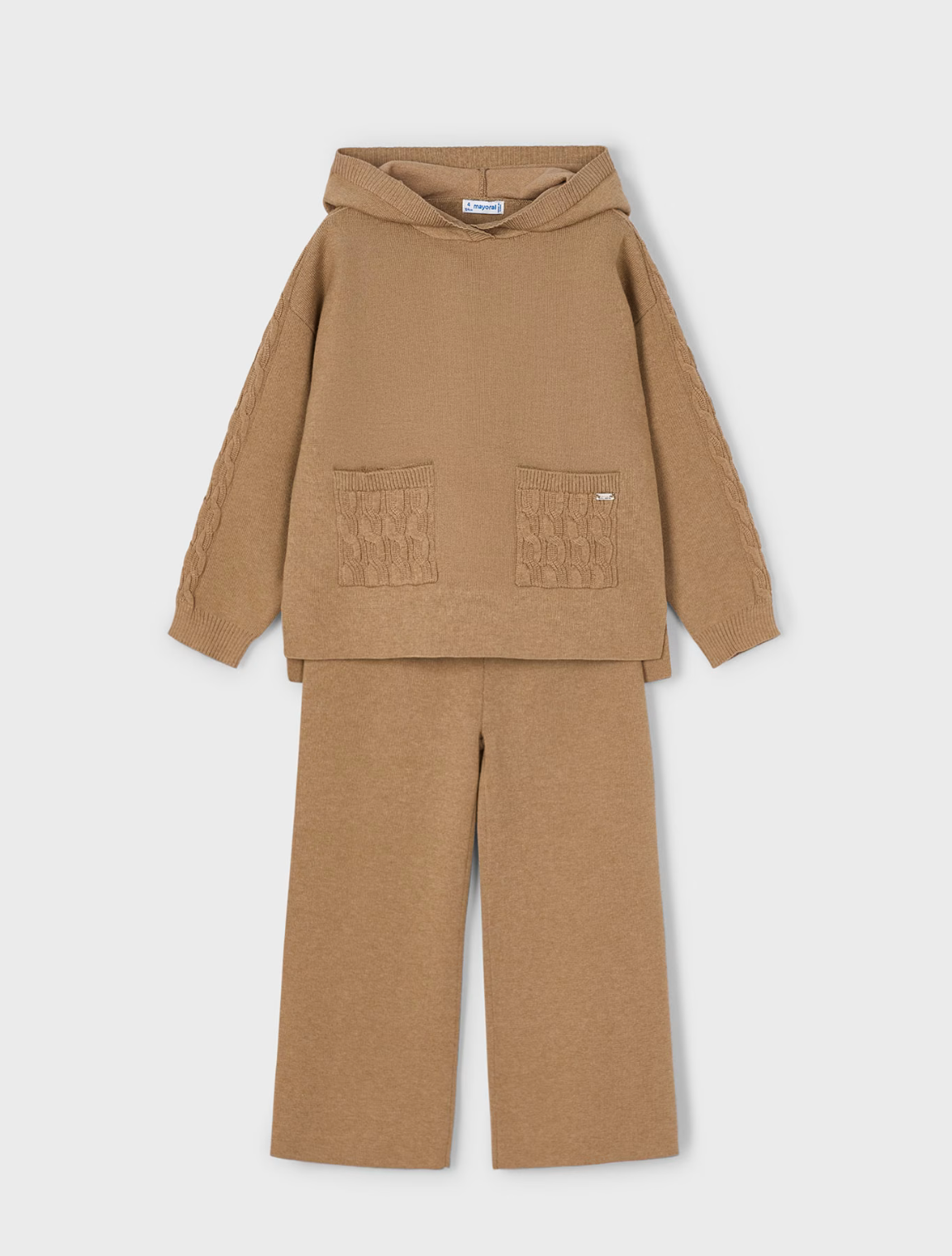 Mayoral Girl Caramel Hoodie & Pants Set