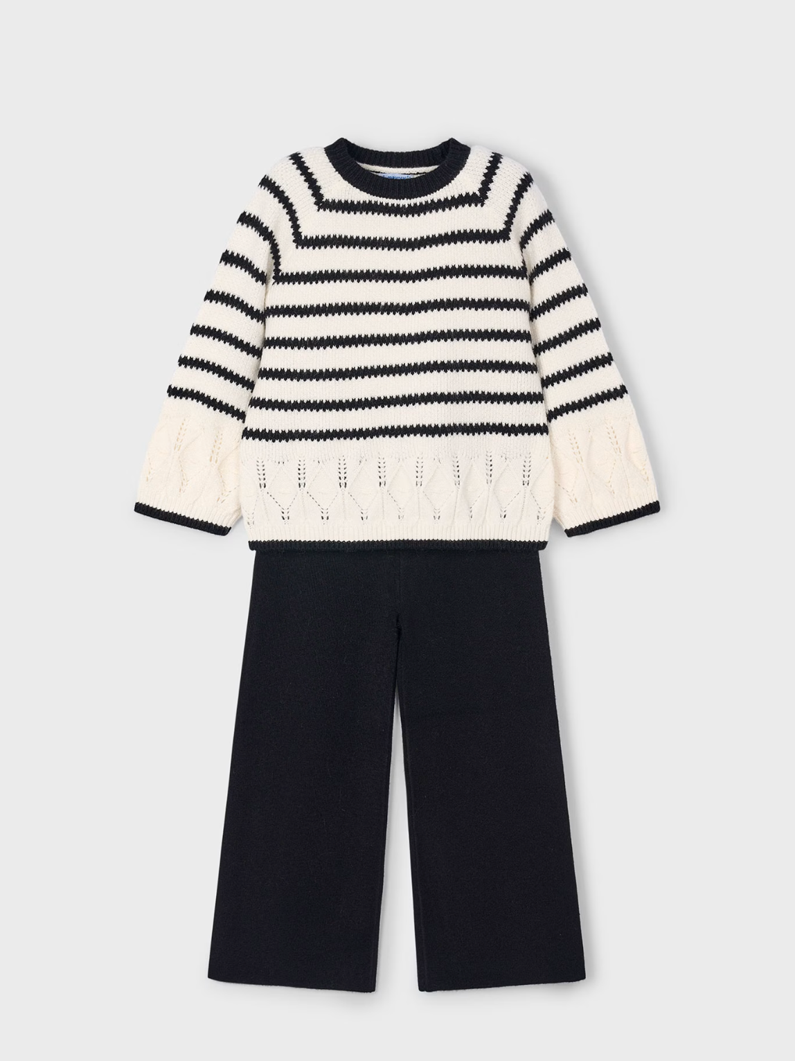 Mayoral Girl Suzie Stripe Sweater & Pants Set