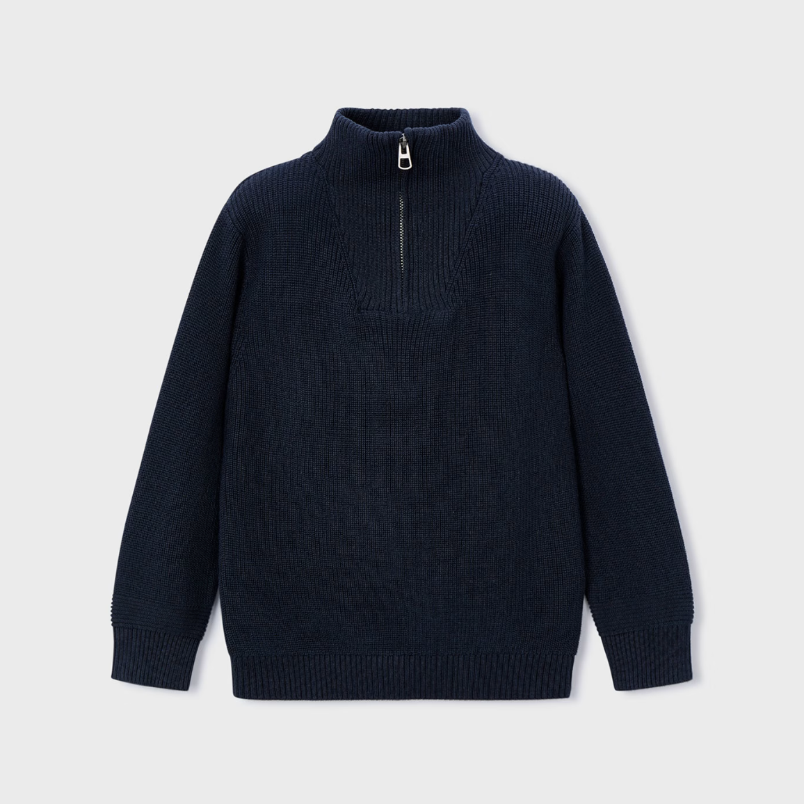 Mayoral Boys Navy Quarter Zip Sweater