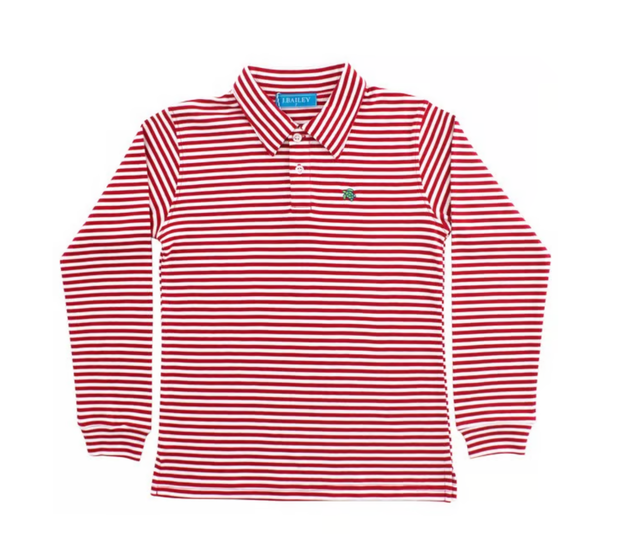 J. Bailey Harry Red Striped Polo