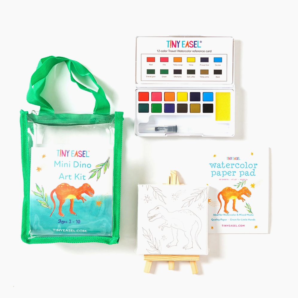 Tiny Easel Mini Dino Art Kit