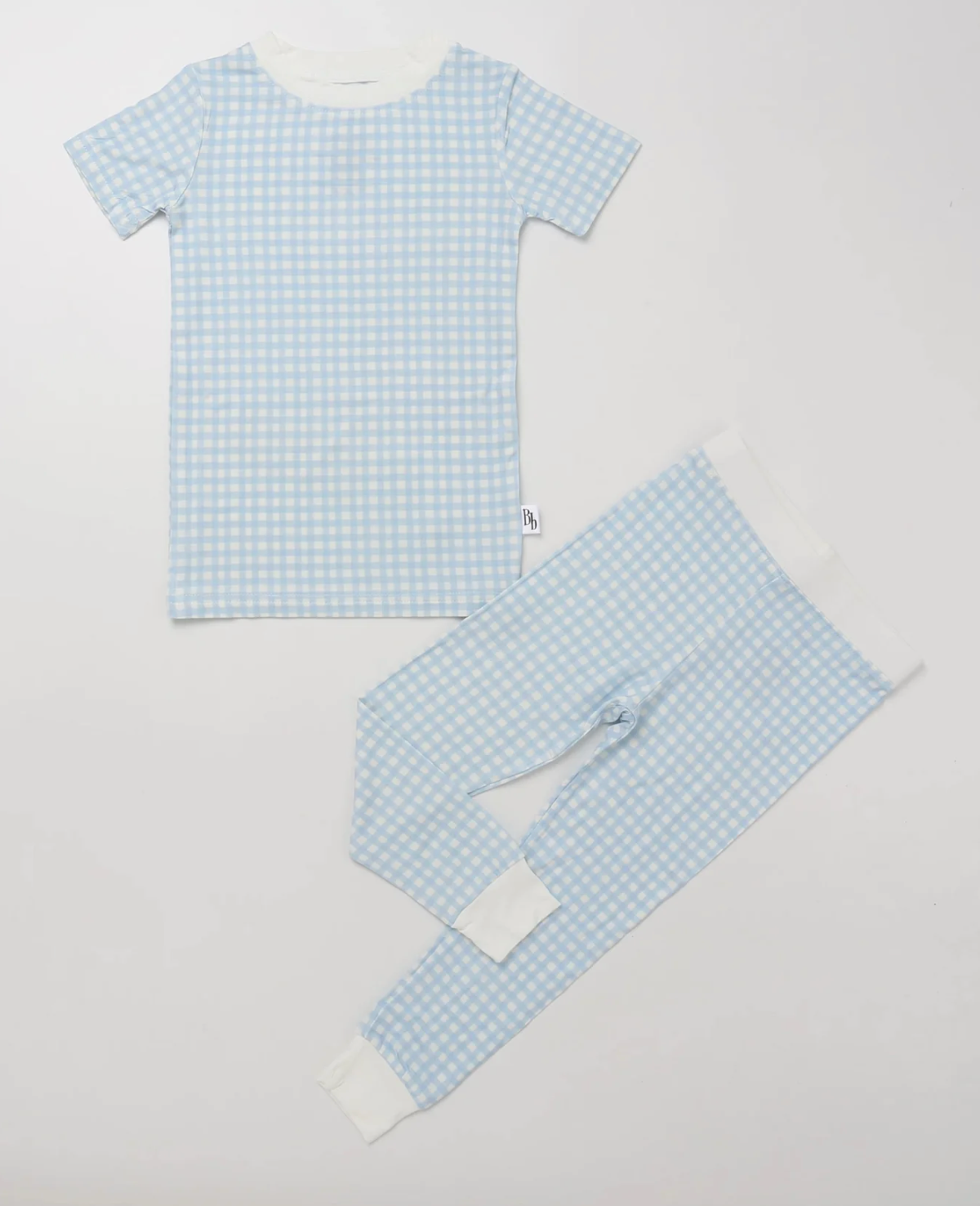 Benji & Bru Blue Gingham 2 Piece Pajamas