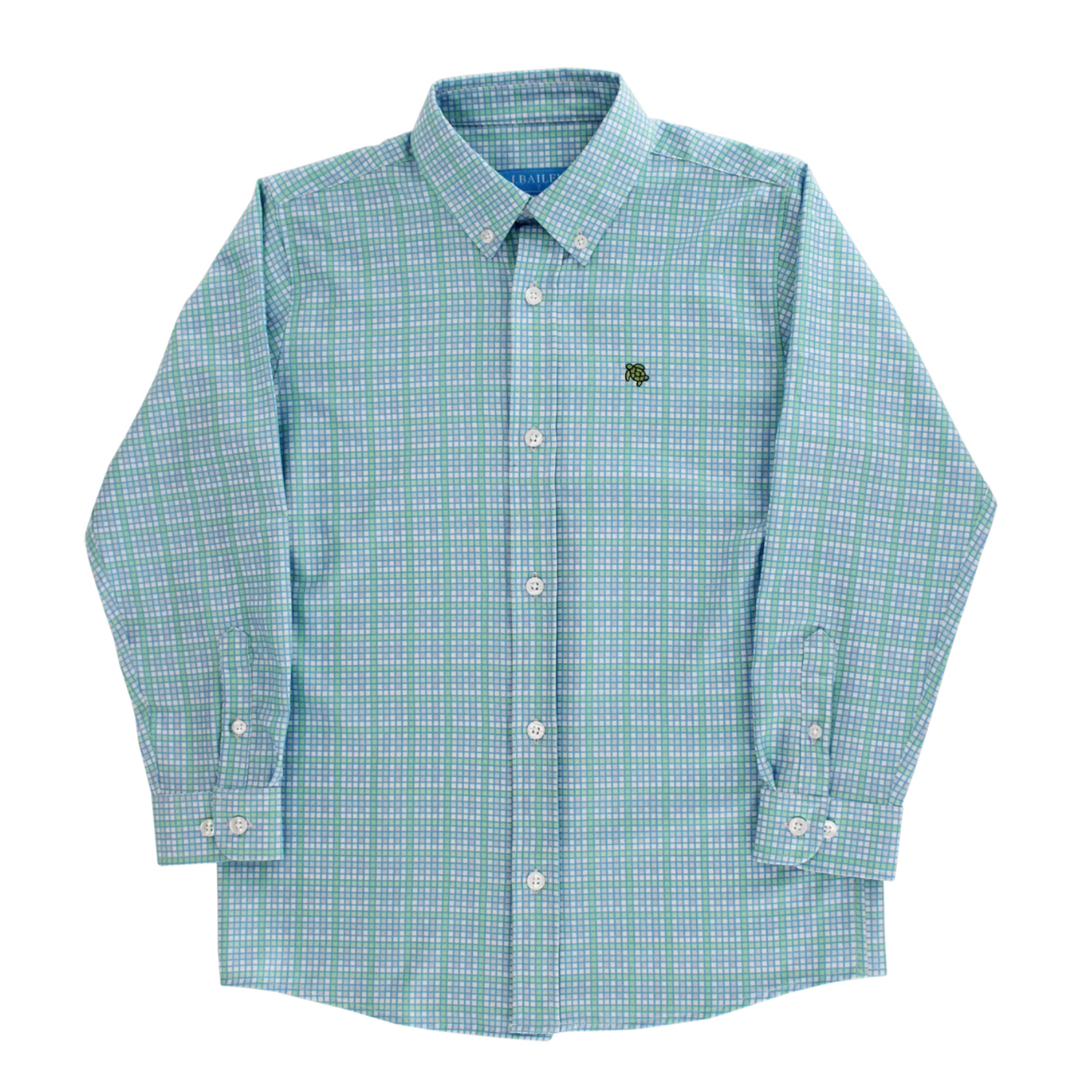 J. Bailey Roscoe Peacock Performance Button Down Shirt