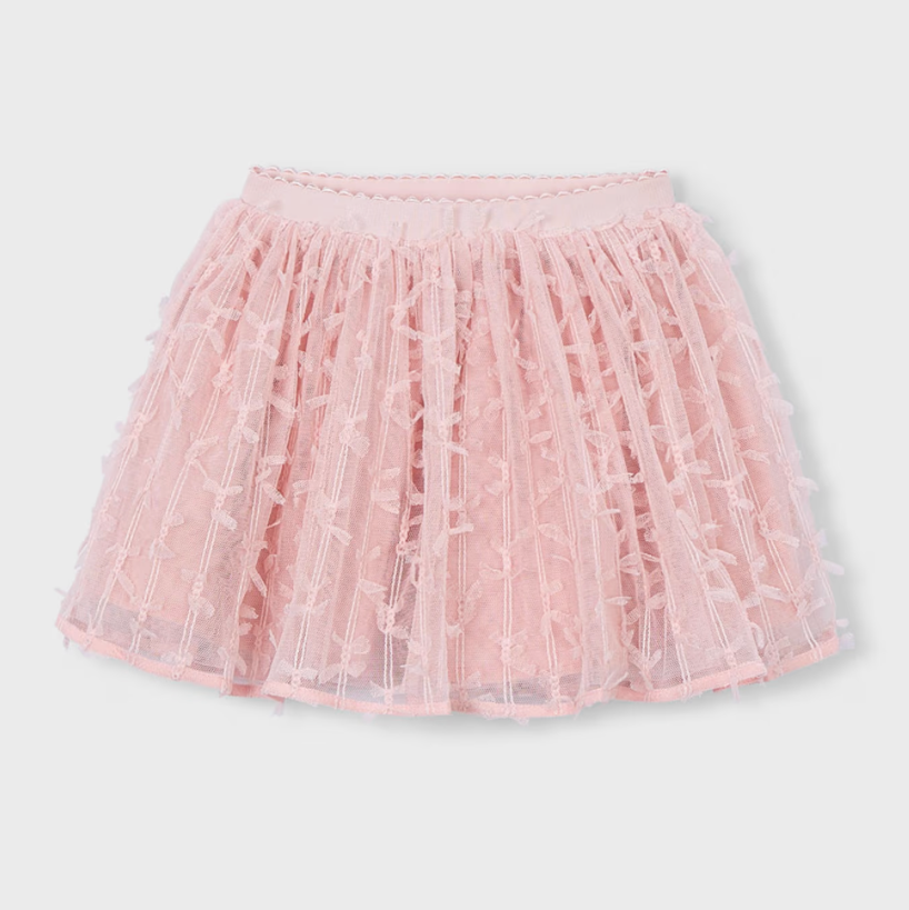 Mayoral Girl Pink Blossom Tulle Skirt