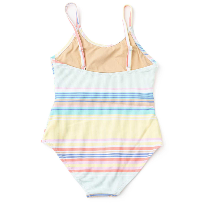 Shade Critters Surfer Stripe Ribbed One Piece Swimsuit