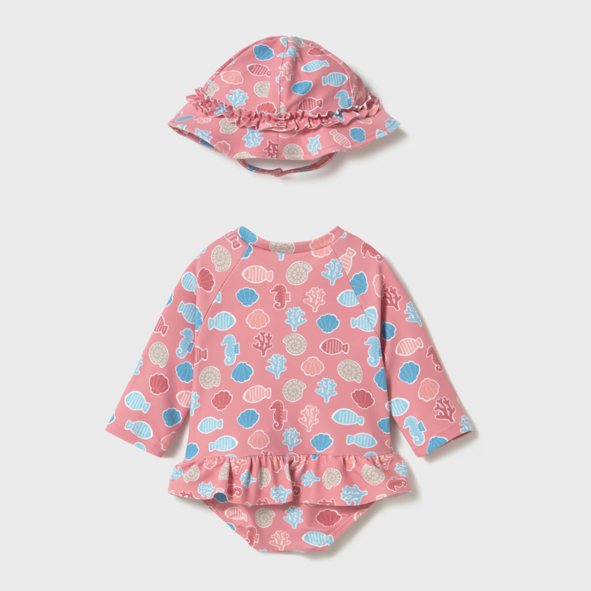 Mayoral Baby Girl Pink Shell Swimsuit