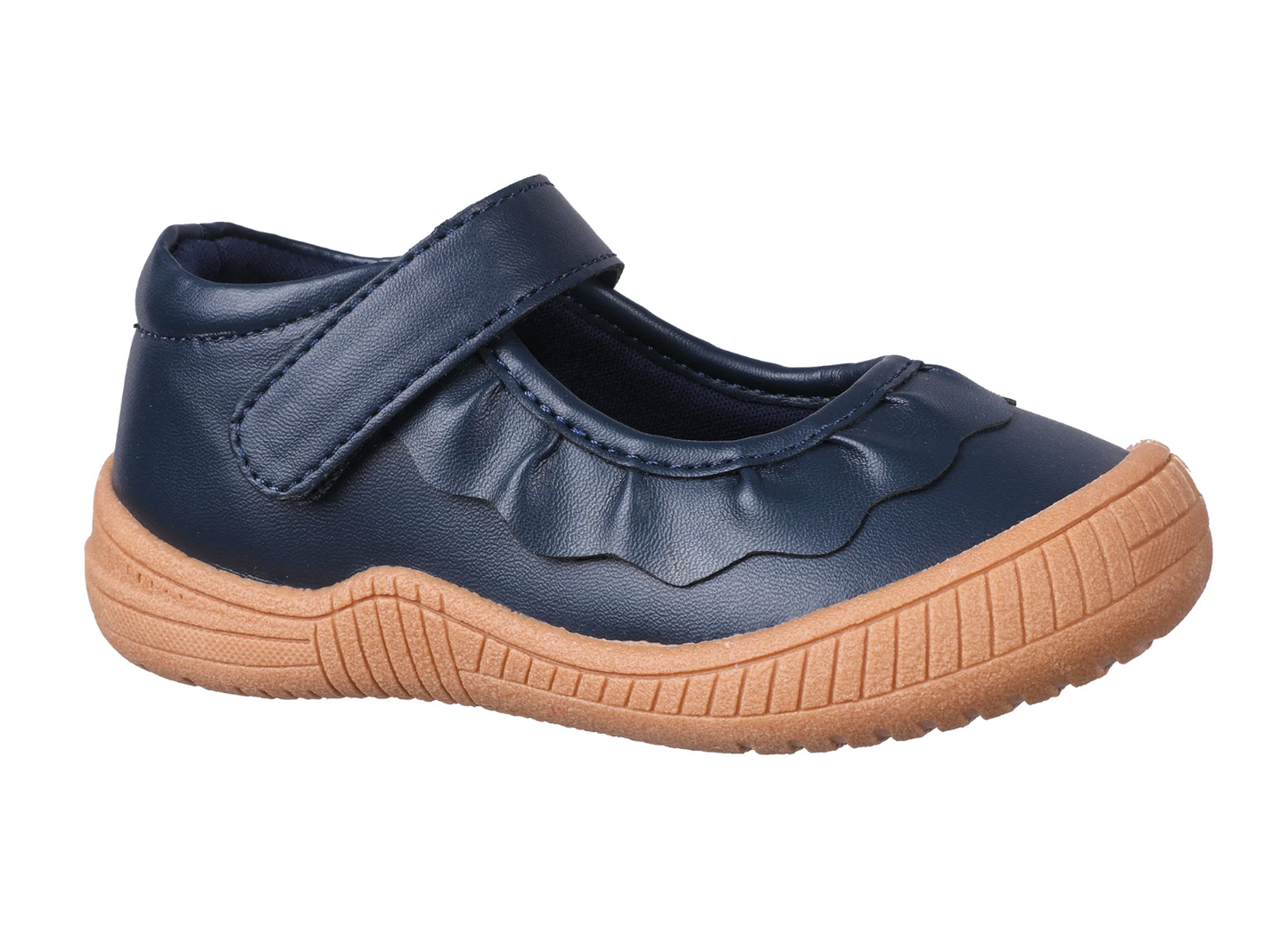 Amina Navy Leather Mary Jane Shoe
