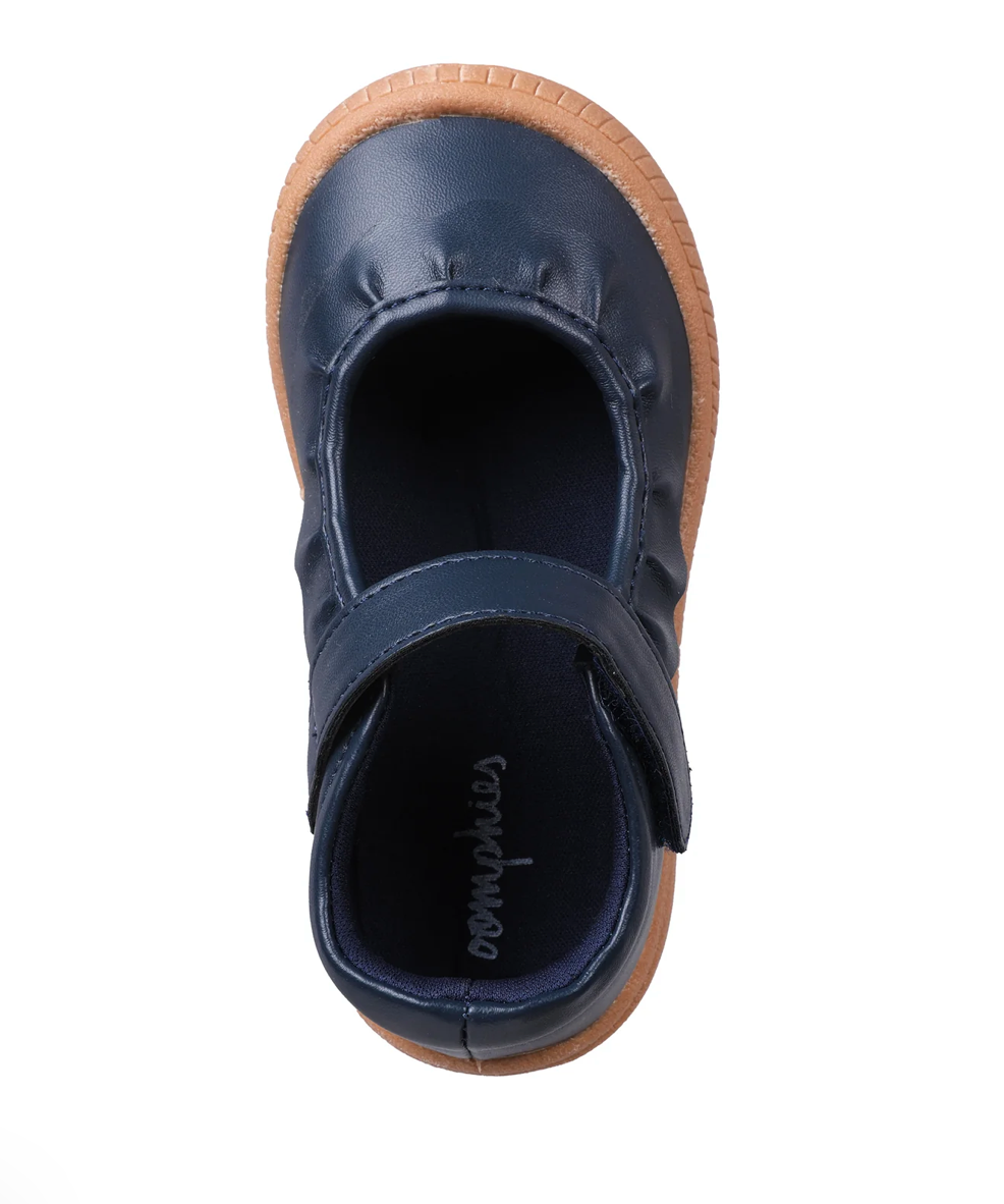Amina Navy Leather Mary Jane Shoe