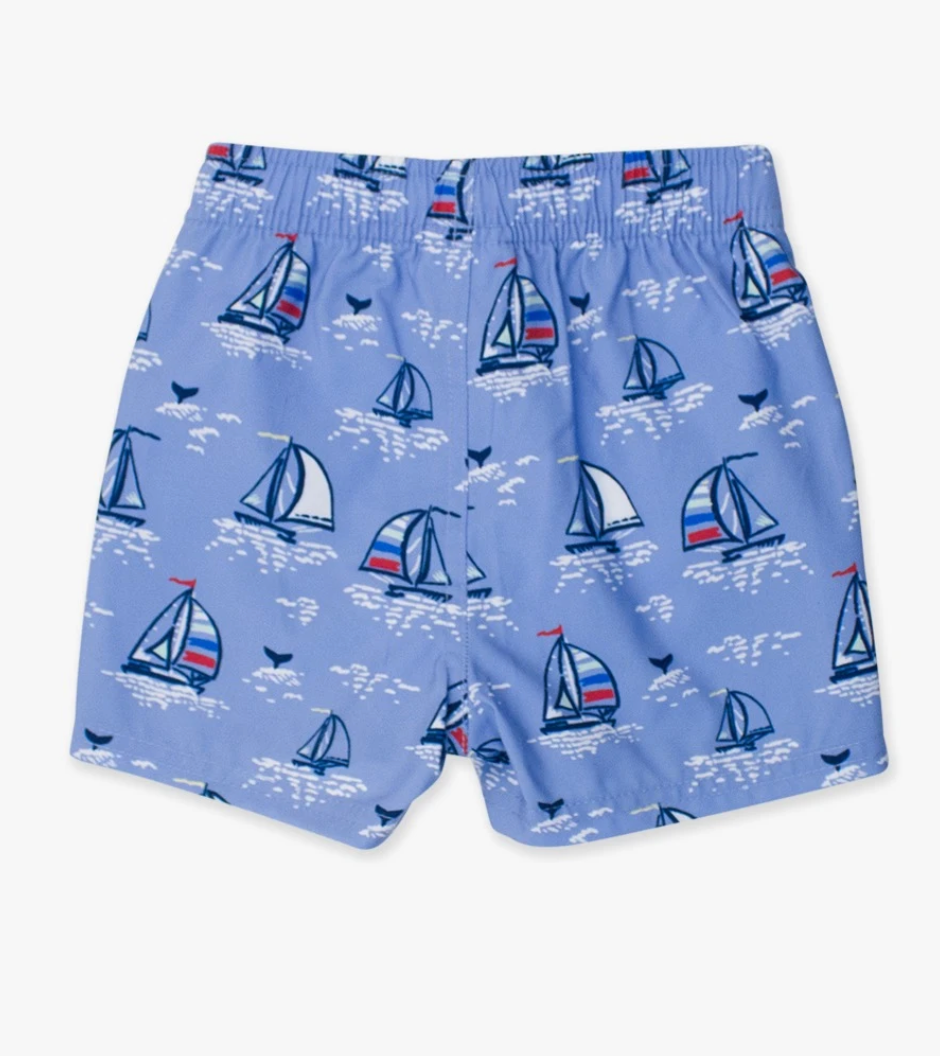 Rugged Butts Blue Seas the Day Swim Trunks