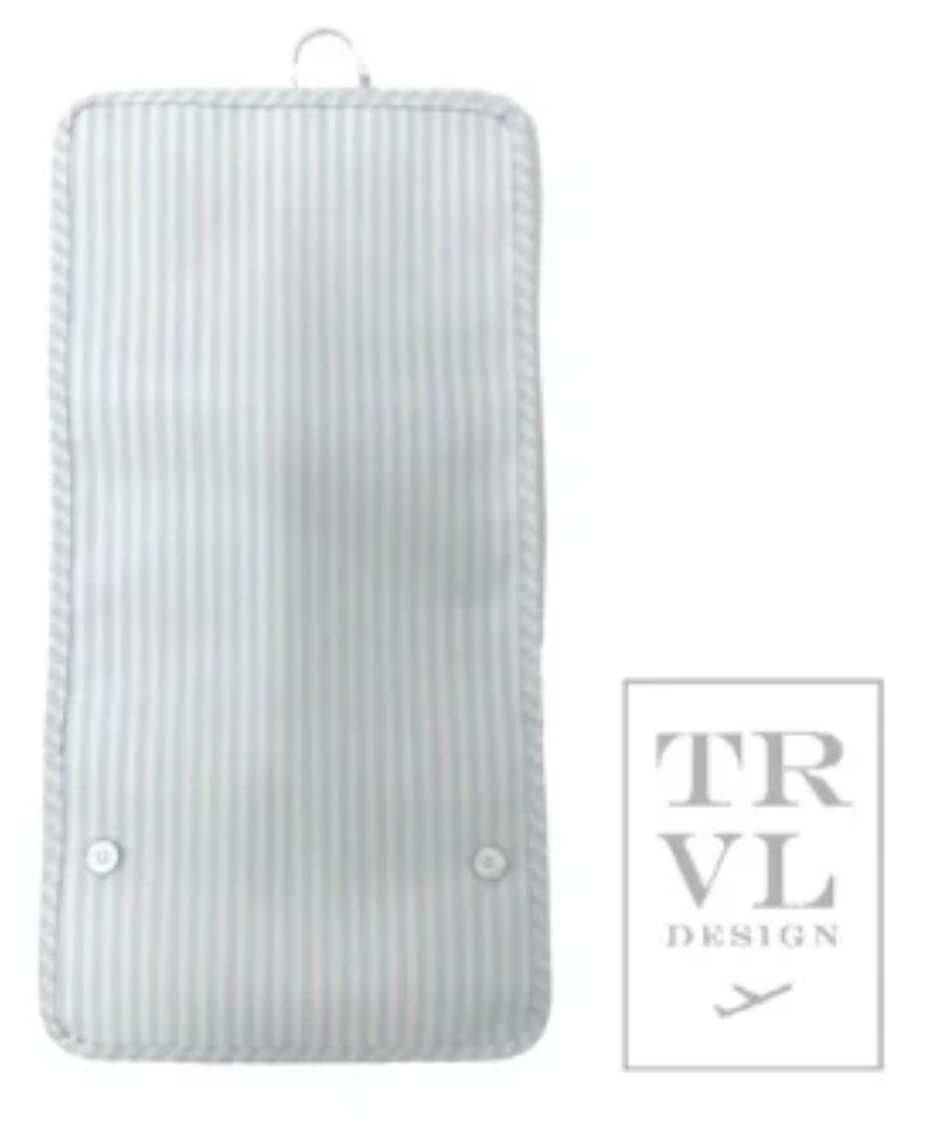 TRVL Design Pimlico Stripe Blue Mini Rollup Hanging Bag