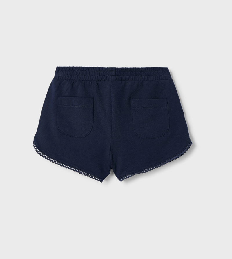 Mayoral Girl Navy Chenille Shorts