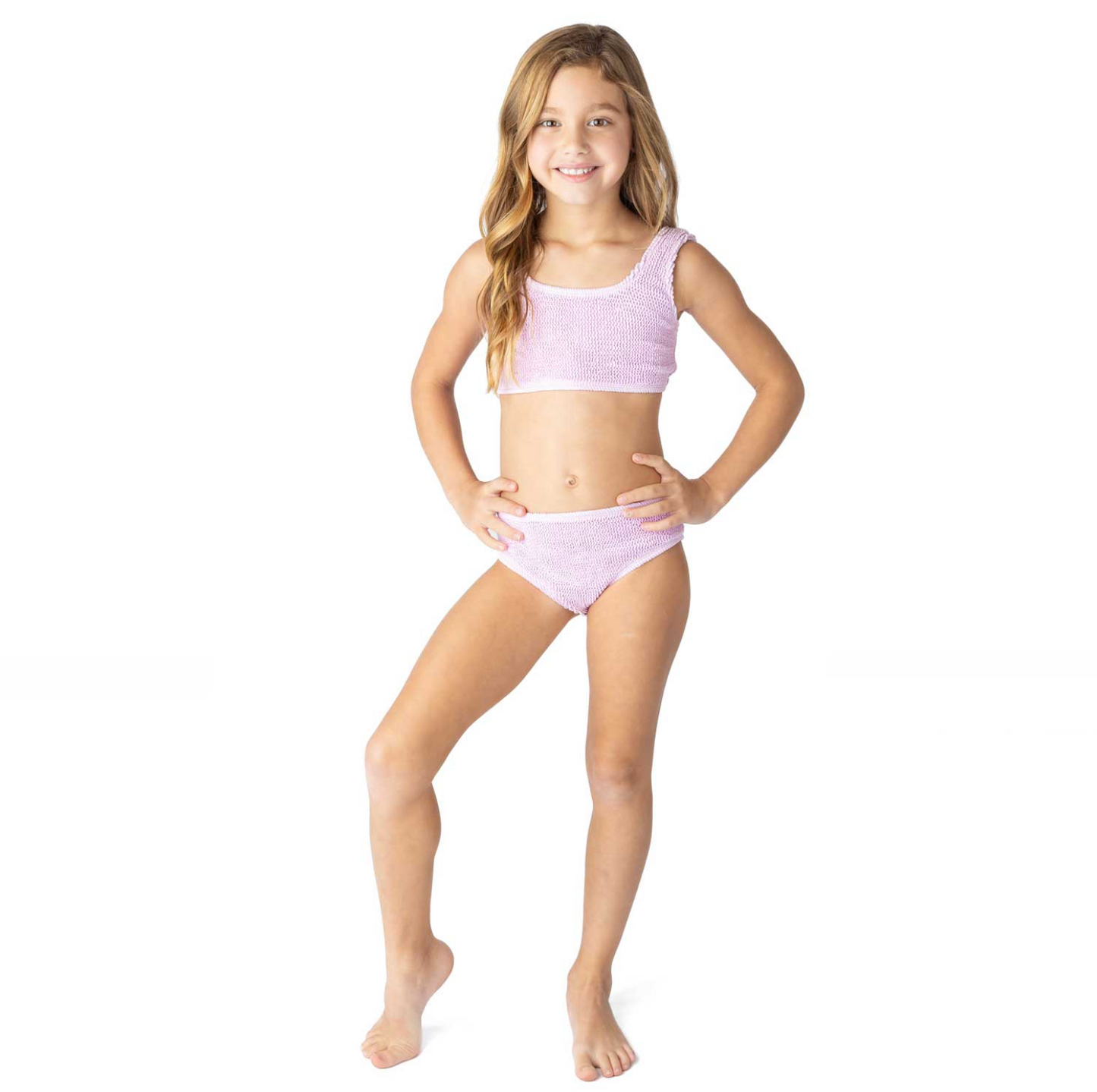 Shade Critters Lavender Crinkle Two Piece Swimsuit