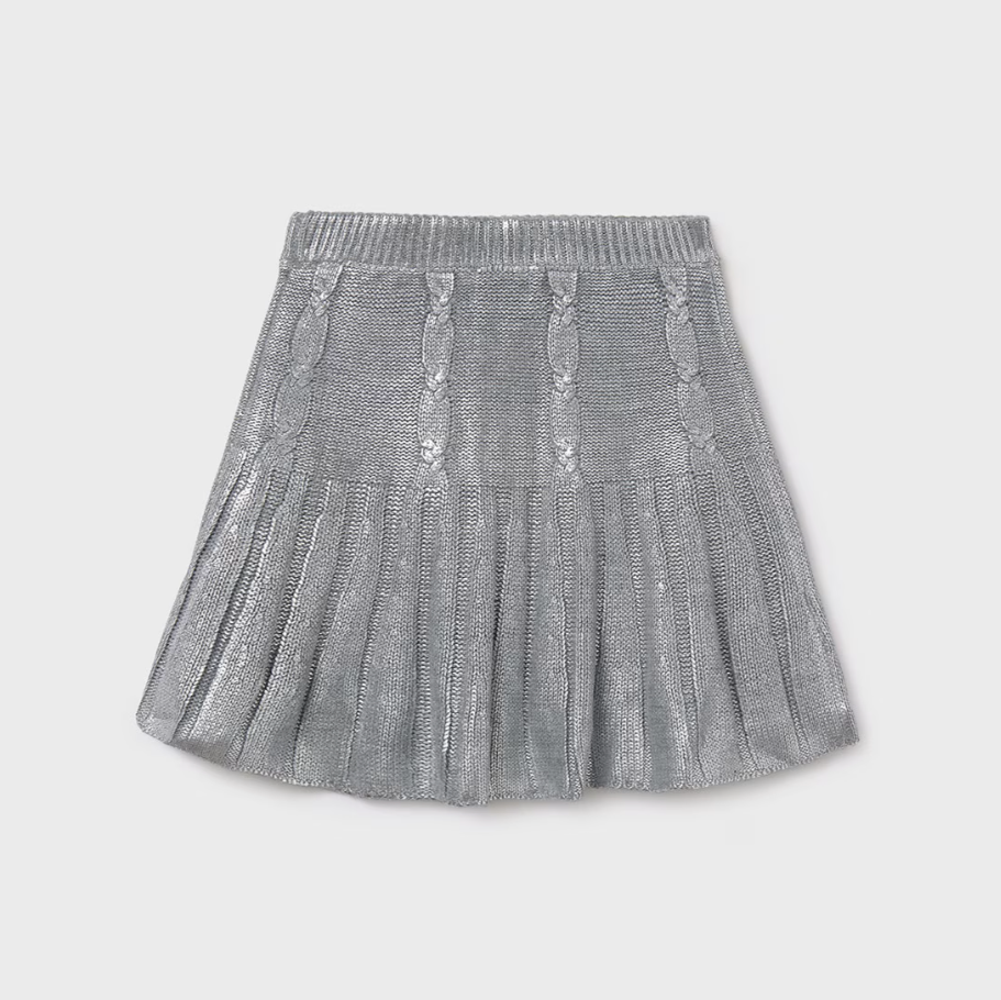 Mayoral Tween Silver Skirt