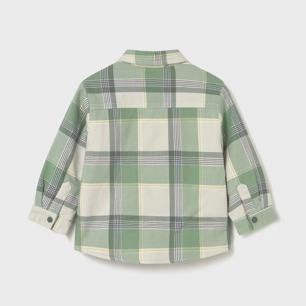Mayoral Baby Boy Preston Plaid Jacket with Fur