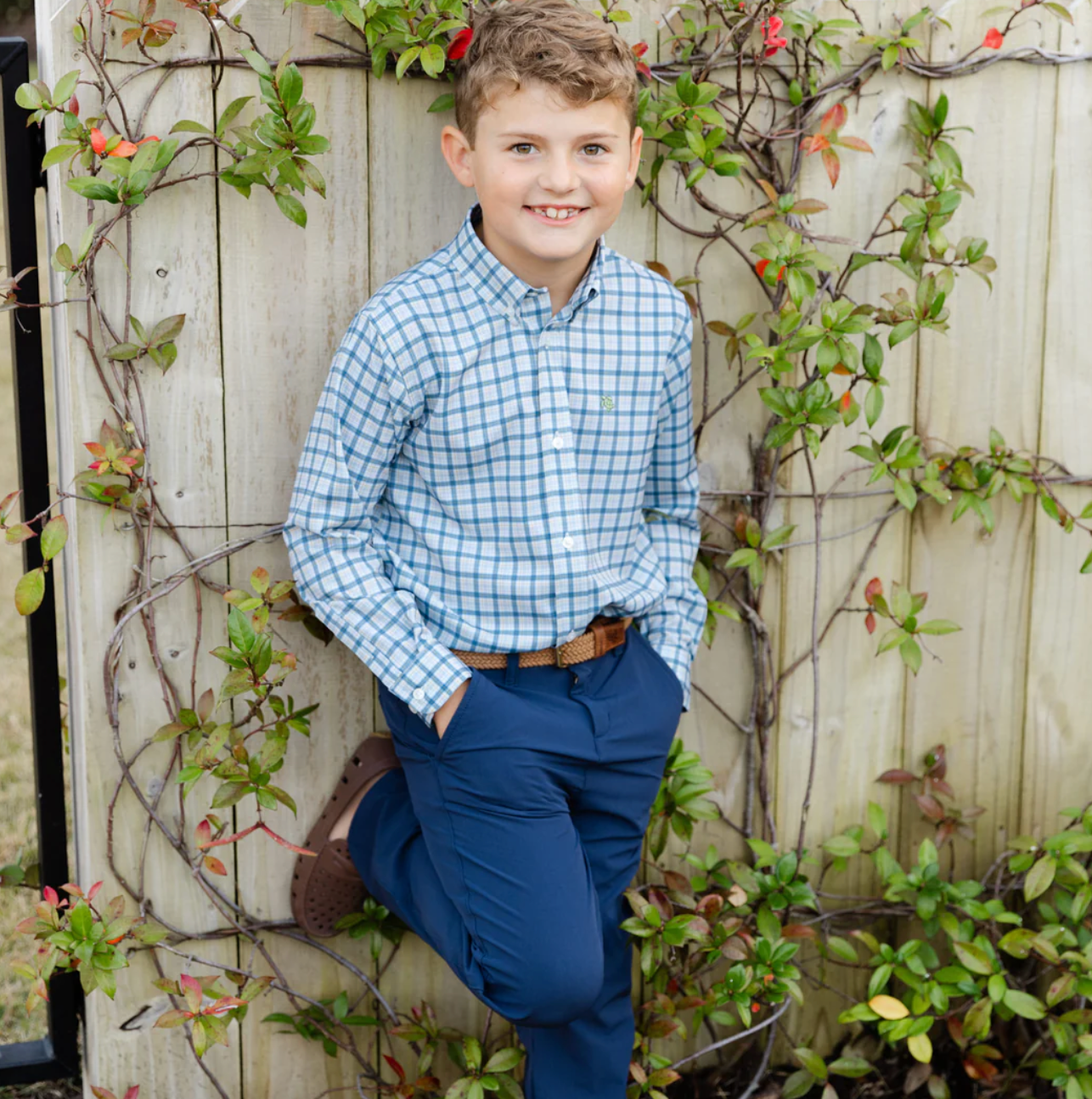 J. Bailey Roscoe Stone Performance Button Down