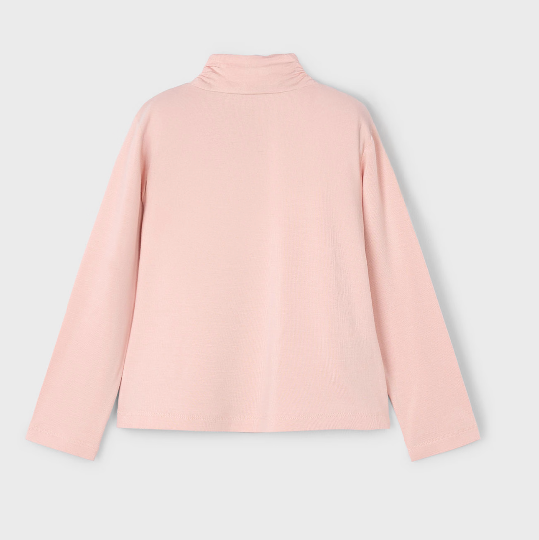 Mayoral Girl Pink Mock Neck Tee