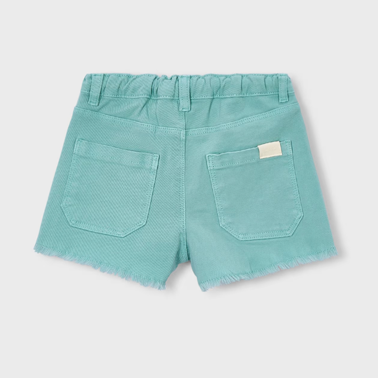 Mayoral Girl Aquamarine Denim Shorts