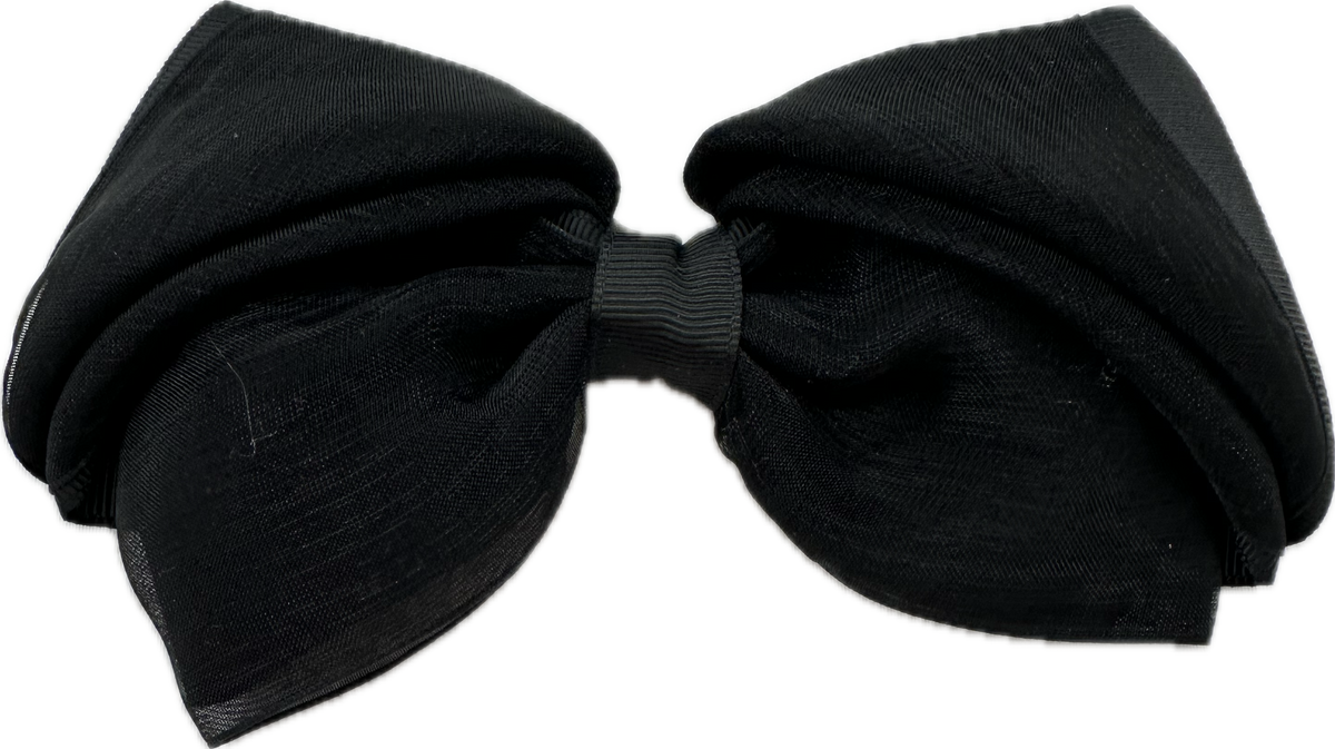 Wee Ones Mini King Pleated Organza Grosgrain Underlay Bow