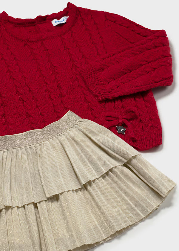 Mayoral Baby Sweater & Skirt Set