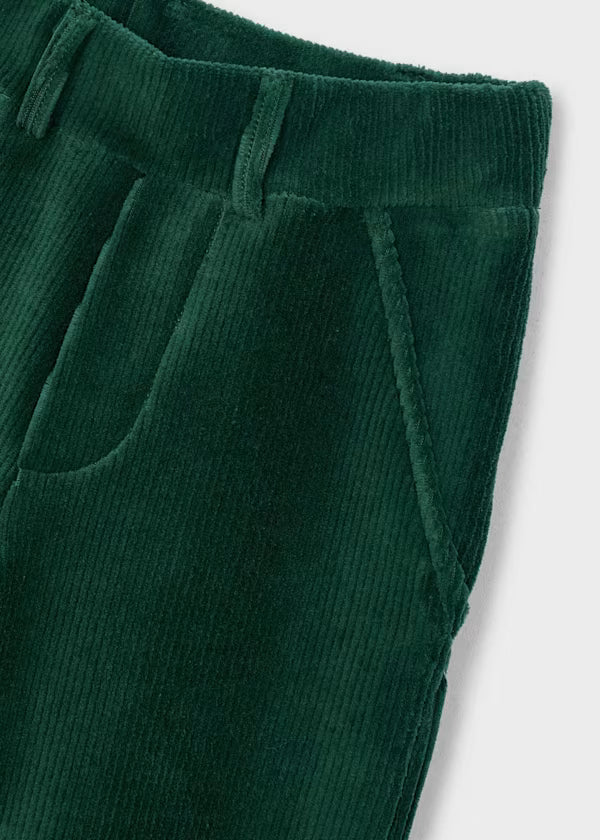 Mayoral Girls Green Corduroy Pants