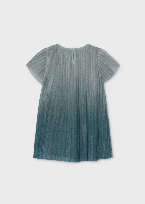 Mayoral Girl Green Pleated Dress