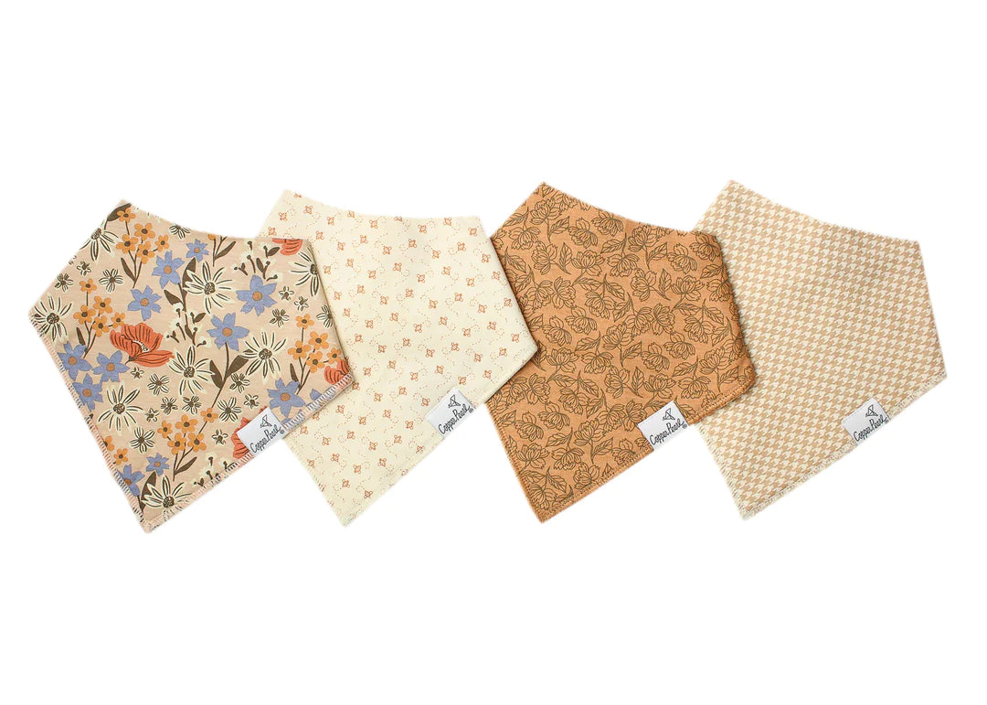 Copper Pearl Baby Bandana Bibs