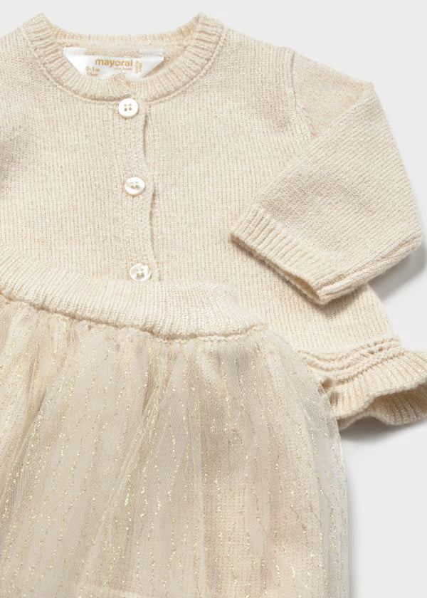 Mayoral Baby Tulle Knit Skirt Set