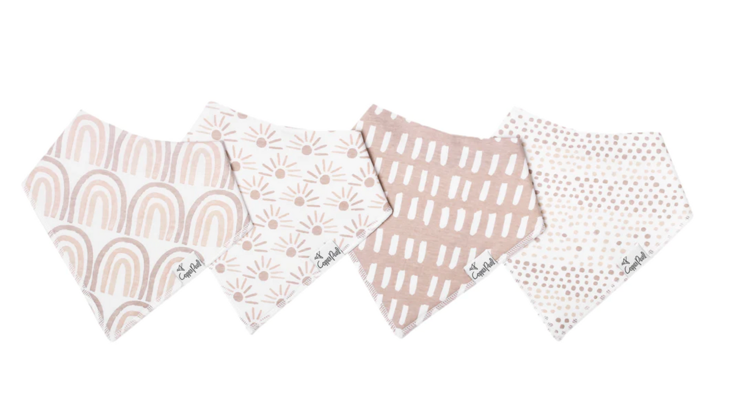 Copper Pearl Baby Bandana Bibs