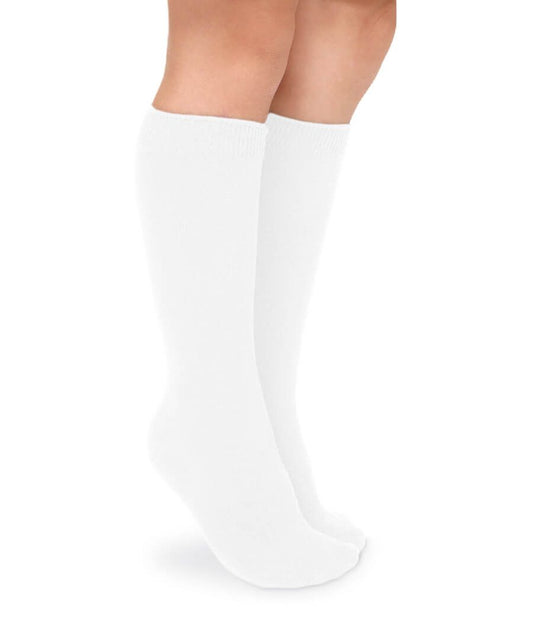 Jefferies Seamless Big Hug Knee High Socks- White 2PK