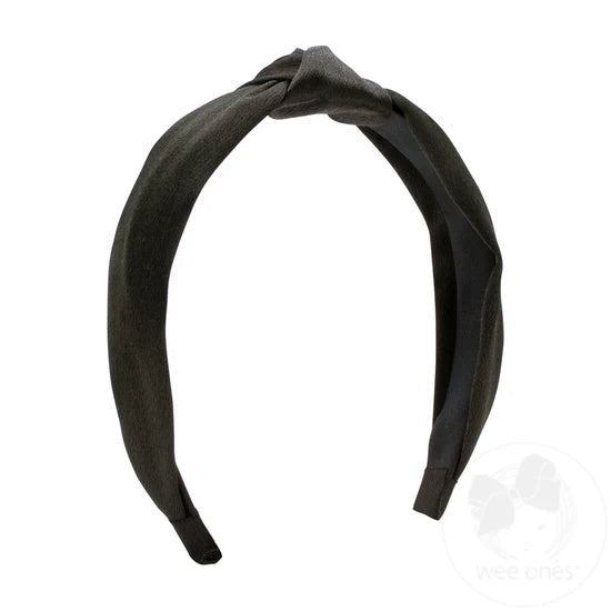 Wee Ones Satin Knot Wrapped Headband