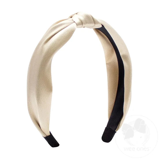 Wee Ones Satin Knot Wrapped Headband