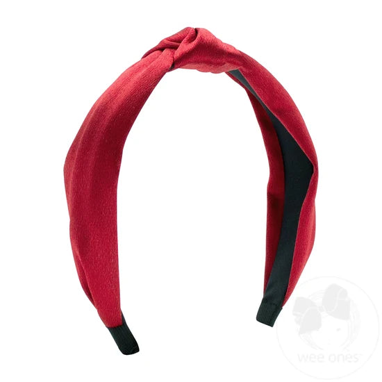 Wee Ones Satin Knot Wrapped Headband