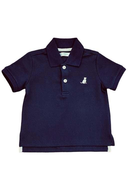 LB Kids Blake Navy Polo