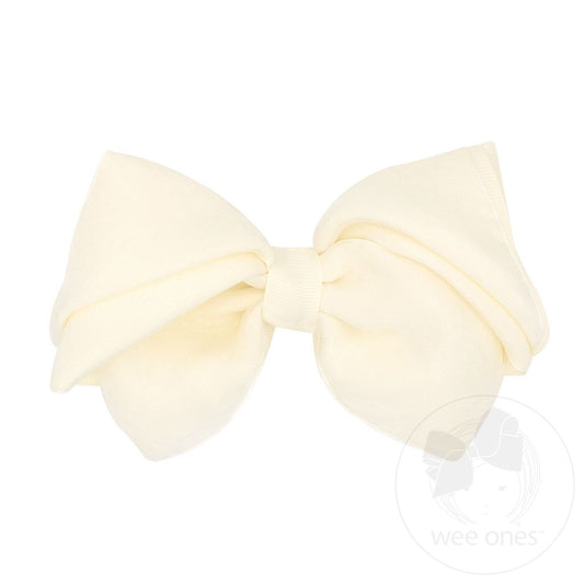 Wee Ones Mini King Pleated Organza Grosgrain Underlay Bow