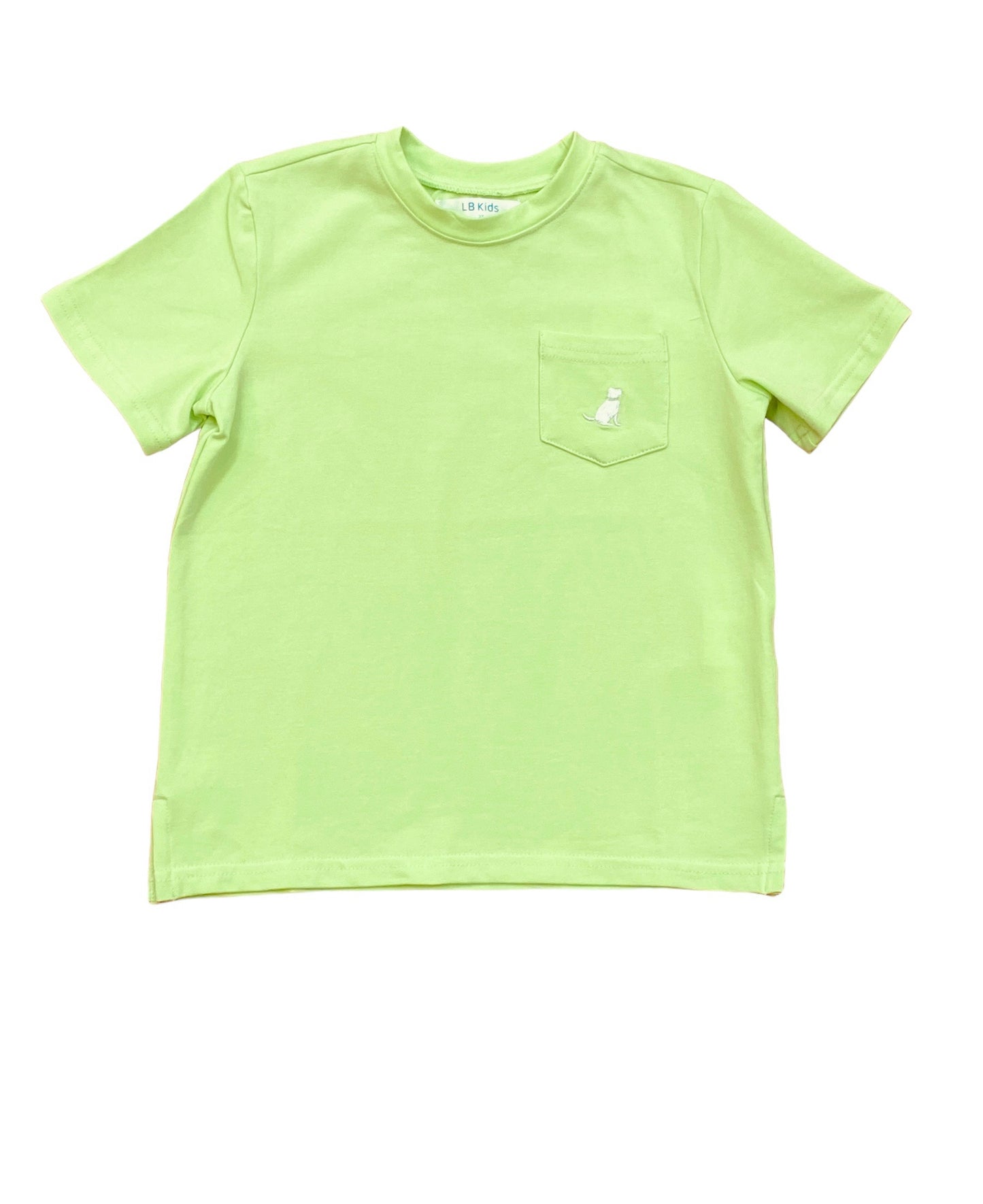 LB Kids Ethan Lime Crew Neck Shirt